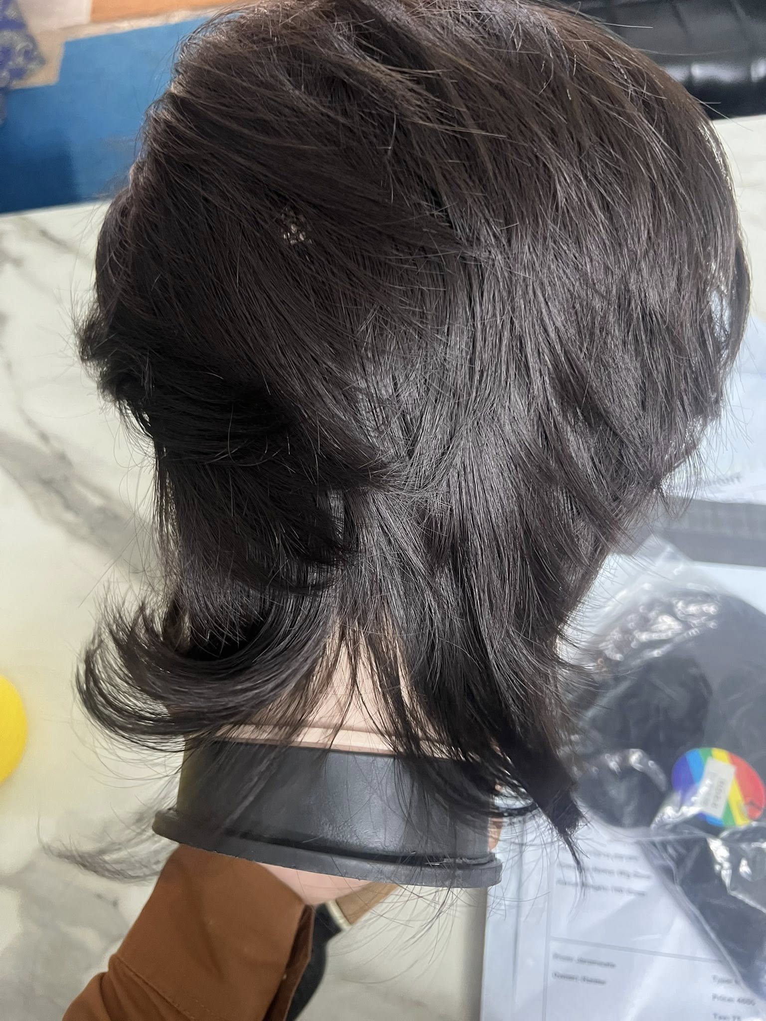 Men Long Hair Wigs Cap