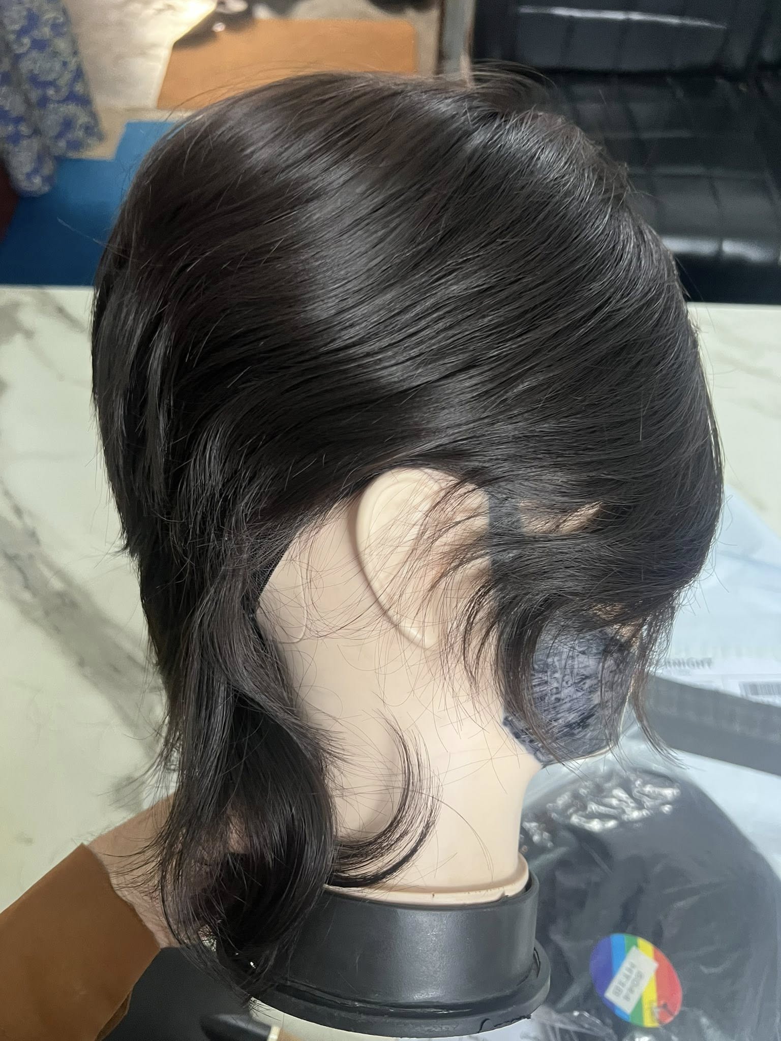 Men Long Hair Wigs Cap